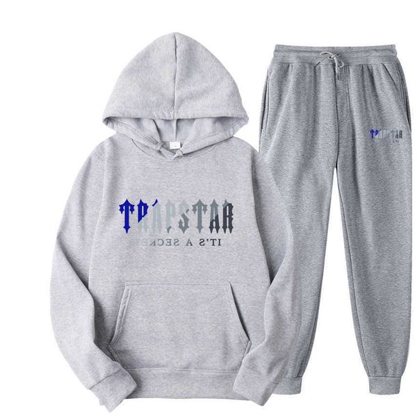 Eşofman Trapstar Marka Erkek Ceketleri Baskılı Spor Giyim Erkek tişörtleri 16 Renk Sıcak İki Adet Set Gevşek Hoodie Sweatshirt Pantolon Jogging üzeri beden 2xl 3xl