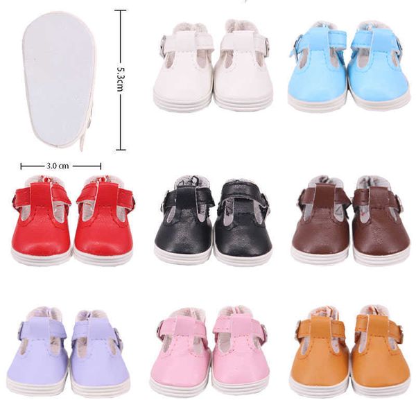 Großhandel 5 cm Puppe Bekleidung Mini Schuhe für 15-18 Zoll Kleidung Zubehör Generation Mädchen amerikanische russische DIY Spielzeug