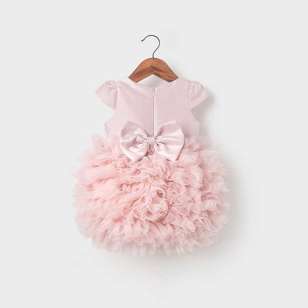 Mädchenkleider 1 Jahr Geburtstagskleid Mädchen Prinzessin Ballkleid Säugling Rosa Tutu Kleider Neugeborene Boutique Kleidung Baby Taufe Flauschige Vestidos