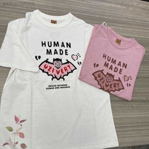 Männer T-Shirts Frühling Menschen Gemacht Realistische Bilder Hohe Qualität Rosa T Shirt Männer Frauen Fledermaus Liebe Print T-shirt