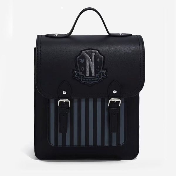 Borse da scuola 2023 Mercoledì Addams Zaino ragazza Nevermore Vintage Studenti Borsa per libri Casual portatile Ragazze adolescenti CambridgeBag 230227