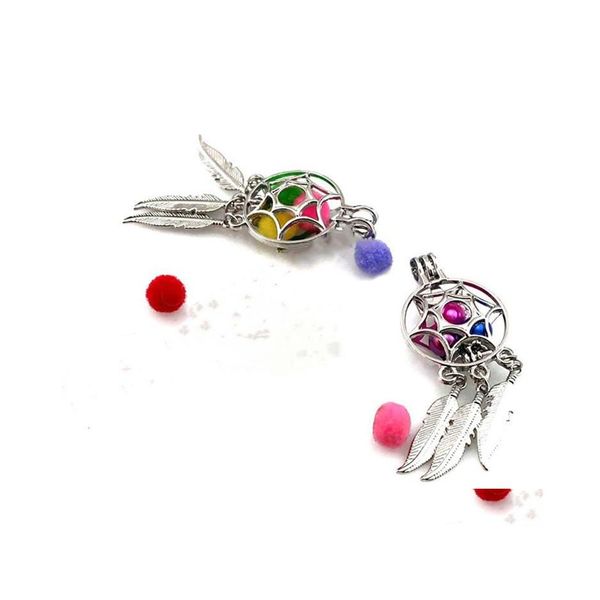 Auto DVR Anhänger Halsketten Farbmischung Zufällige Mode Vintage Traumfänger Perlenkette Oyster Venonat Damen Für Geschenk Großhandel Drop Del Dhiqy