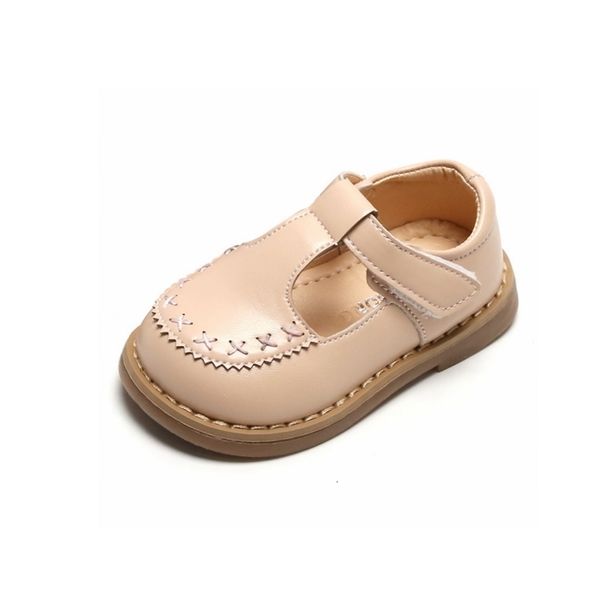 Primeiros caminhantes 11.5-15.5cm Brand Girl's Classic Mary Jane Sapatos de uniforme escolar sapatos de vestido planos meninas Criança Little Kid Strap Sapato de primavera 230227