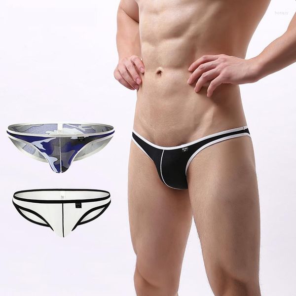 MUITOPANTES SEXY RUSTER MEN MEN BREENS SHORTS semi-transparentes Ice Silk Panties Man Low Rise Cueca Calzoncillo Grande Tamanho M-3xl