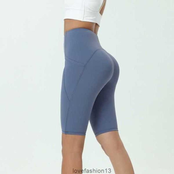 2023 Tasarımcı ALS Yoga Taytlar Beş Noktalı Barbie Şort İnce Sıkı Sıkı Streç Taytlar Kadınlar Fitness Giyin