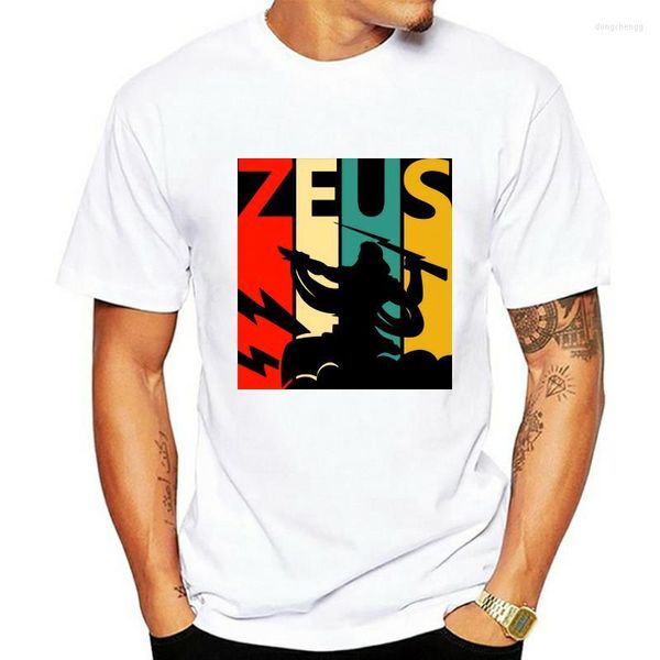 Herren T-Shirts Herren T-Shirt Vintage 1970er Jahre griechischer Gott Zeus T-Shirt Damen Shirt