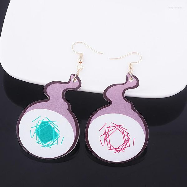 Baumelnde Ohrringe Anime Toilet Bound Hanako Kun Acryl Cosplay Yugi Amane Tropfen für Frauen Mädchen Schmuck Weihnachtsgeschenk