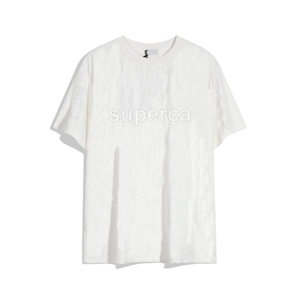 T-shirt firmate da uomo t-shirt estive Asciugamano tessuto jacquard t-shirt lunga casual per uomo e donna tee polo oversize athleisure Euro S-XL D88745 22