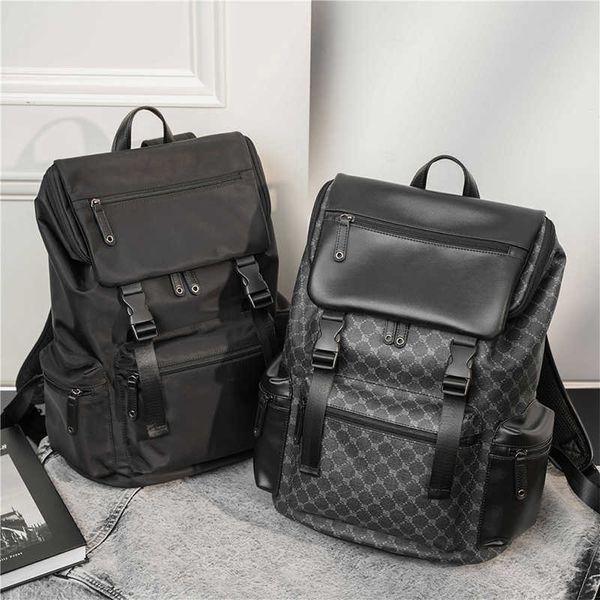 Zaini moda Uomo Uomo Borsa per laptop in pelle da uomo Impermeabile Designer School Borsa da viaggio maschile Mochila 2023 230223