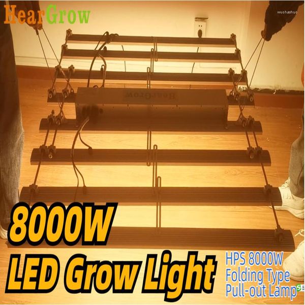 Grow Işıkları 8000W HPS LAMP LED Çekme Katlama Tipi Değiştirme Profesyonel Dikim Kapalı Sera Çadırları Mahsul Bitkileri