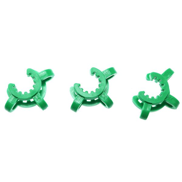 Popular 10mm 14mm 19mm 19mm plástico keck clip laboratório de laboratório Clamp Adaptador de vidro de trava de plástico para a ferramenta de bong bong de vidro