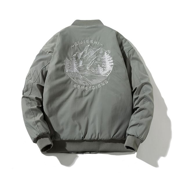 Мужские куртки Ambriodery Bomber Jacket Мужские модные баскетбольные капюшоны военные зимние горы Паркас Малемен