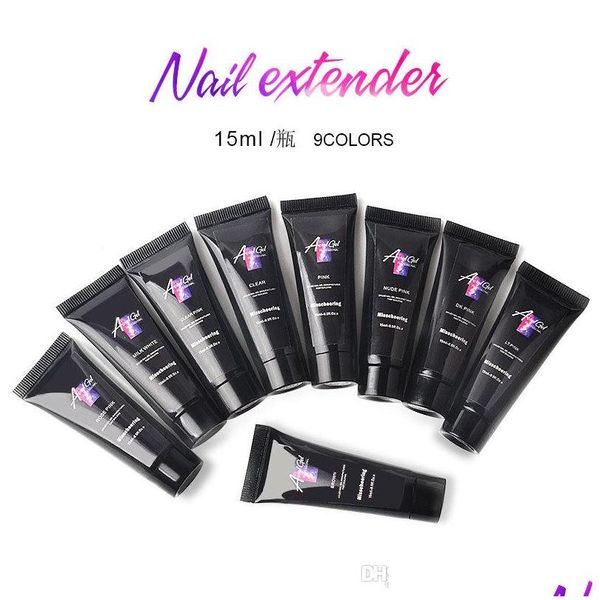 Gel de unhas 15ml Extensor polimento verniz para unhas Extensão LED Scpting Gels UV Hard Gels Manicure Drop Drop Drop Health Beauty DHVP9