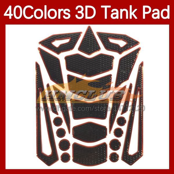 Motorrad-Aufkleber, 3D-Carbonfaser-Tankpad-Schutz für KAWASAKI NINJA ZX-12R ZX 12 R 12R ZX12R 2002 2003 2004 2005 2006, Gas-Tankdeckel-Aufkleber, MOTO-Aufkleber, 40 Farben