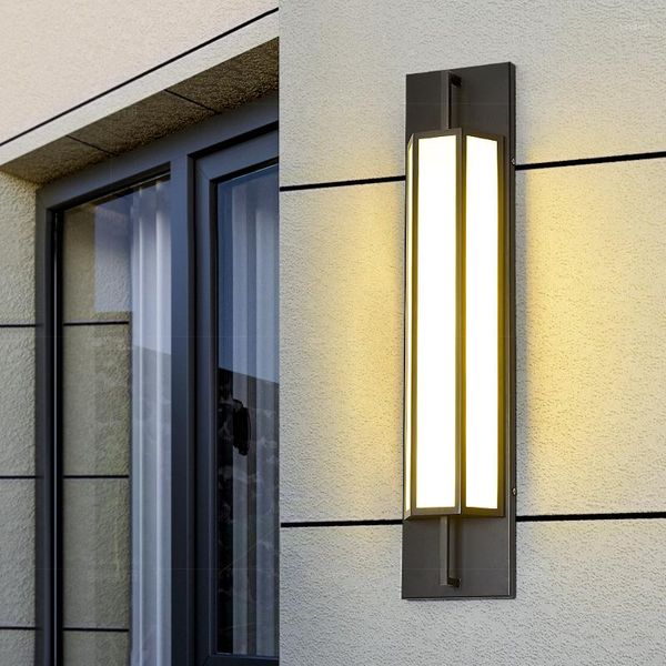 Lampade da parete moderna cinese esterna impermeabile patio giardino luce villa cortile esterno cancello pilastro