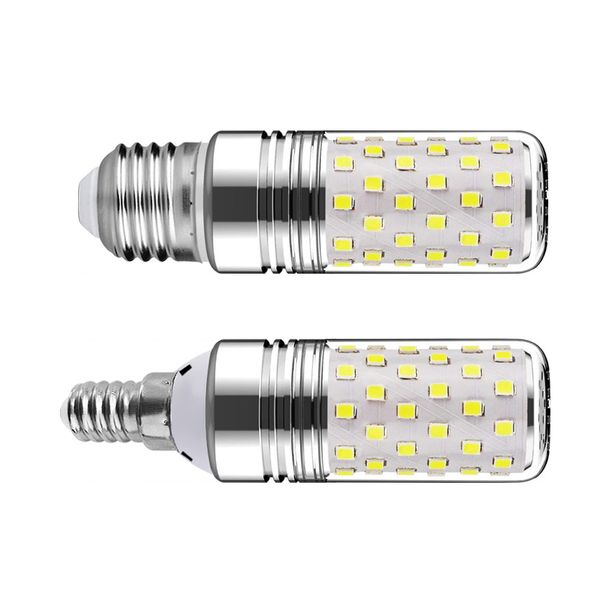 3-цветовые- лампы кукурузных ламп E27 E26 B22 E14 12W 16W SMD2835 Светодиодная лампочка свеча 110 В 220 В 230 В Энергио