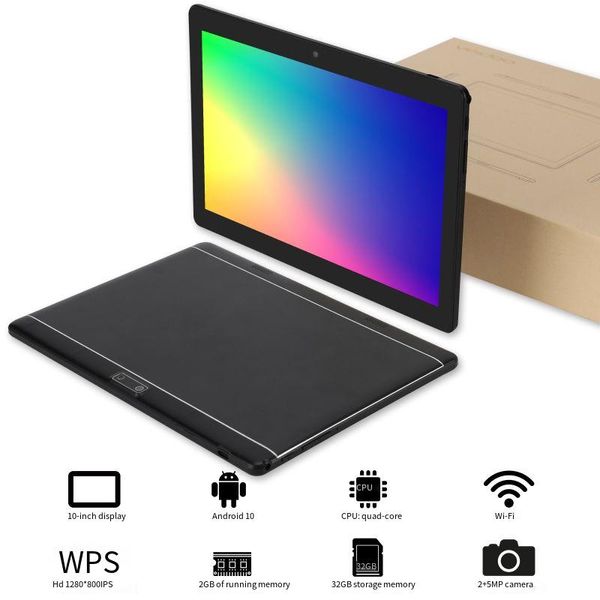 Tablet PC 10 Zoll 3G Netzwerk 2 GB RAM 32 GB ROM Android 10 Wifi Kamera Bluetooth GPS Business Office PC T10