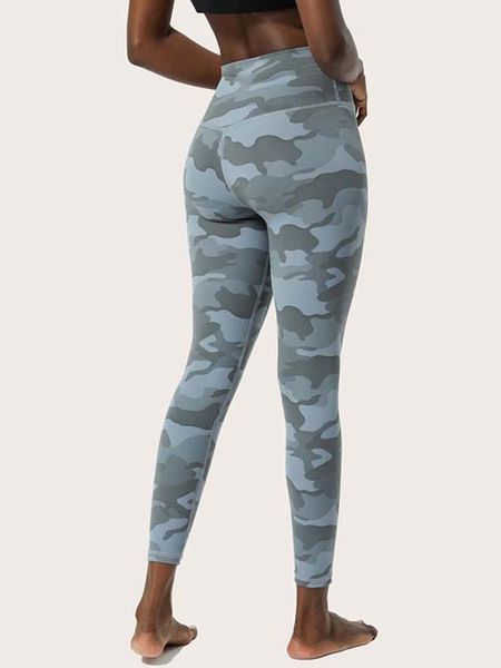 Completo da yoga Leggings elasticizzati in quattro direzioni Vita posteriore Tinta a cravatta Morbida e morbida al tatto Pantalone da allenamento per il controllo della pancia a prova di squatYoga