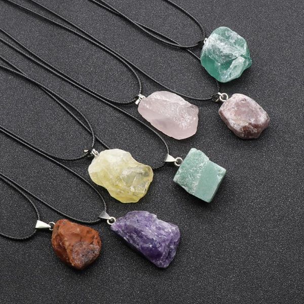 Colares pendentes gem natural flash labratorite fluorite tigre oly lapis lazuli colar acessórios para homens mulheres tamanho 15-25x20-30mmpenda