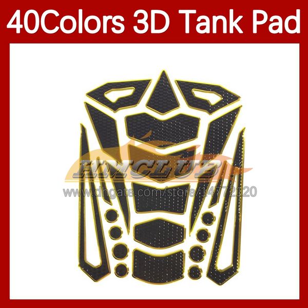 Motorradaufkleber 3D Kohlefaser -Tank -Pad -Protektor für Suzuki GSXR 600 750 CC K6 GSX R600 GSXR600 GSXR750 06 07 2006 2007 GAS -Kraftstoff -Tank -Kappe MOTO -Aufkleber 40 Farbe