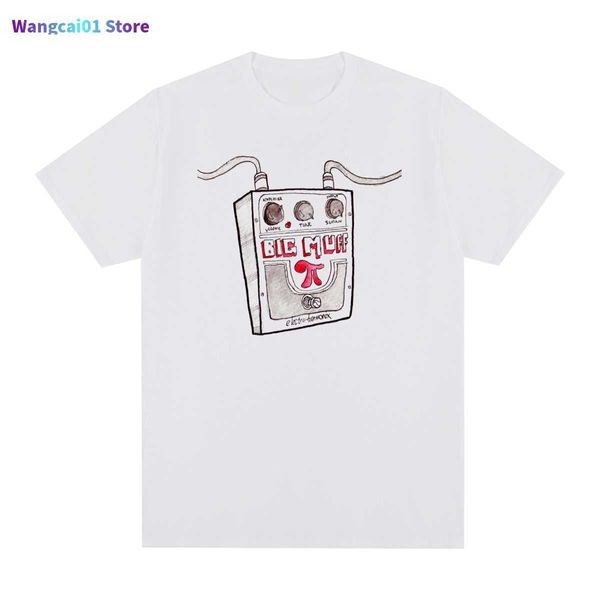 Camisetas masculinas grandes muff de camiseta vintage guitarra pedal de guitarr