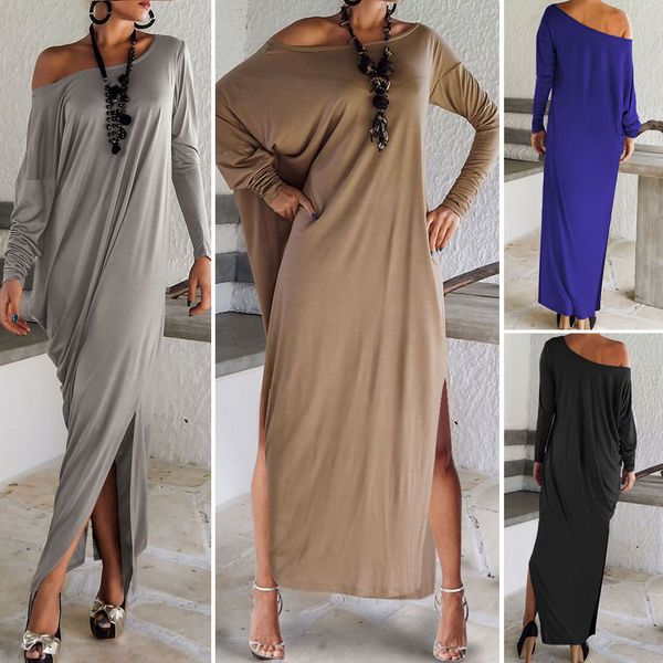 Повседневные платья женская одежда на Ближнем Востоке Длинное платье кафтана с длинным рукавом одно плечо элегантное арабское вечернее платье платья по полу для женщин для женщин