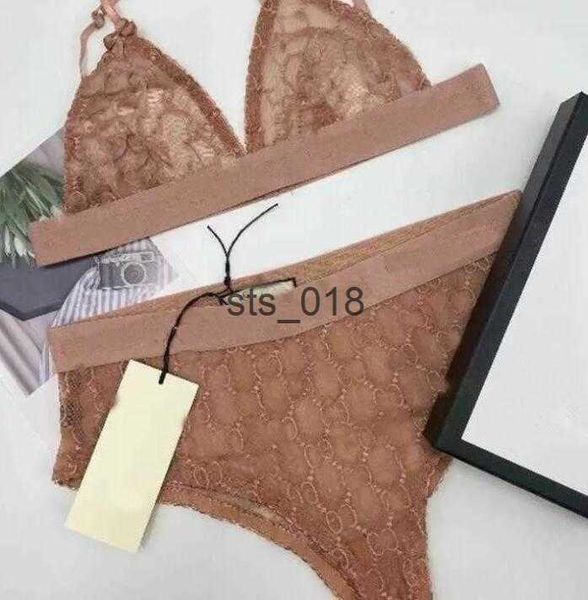 Bikini-Set, luxuriös, G-Buchstabe, Netzunterwäsche, Heimtextilien, sexy Bikini für Damen, atmungsaktive Unterwäsche, elegante Heimunterwäsche, Designer-Spitzen-BH-Set, INS HOT T230228