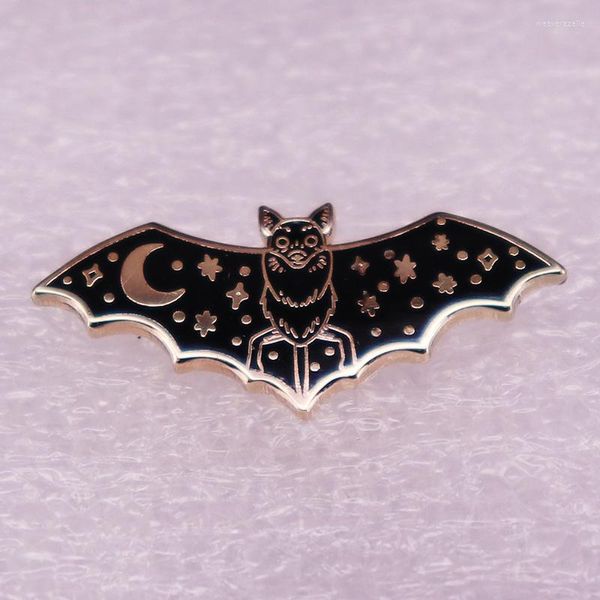 Spille XM-funny Weird Goth Pipistrello succhiasangue Spilla Accessori per la personalità Zaino Badge Cappello