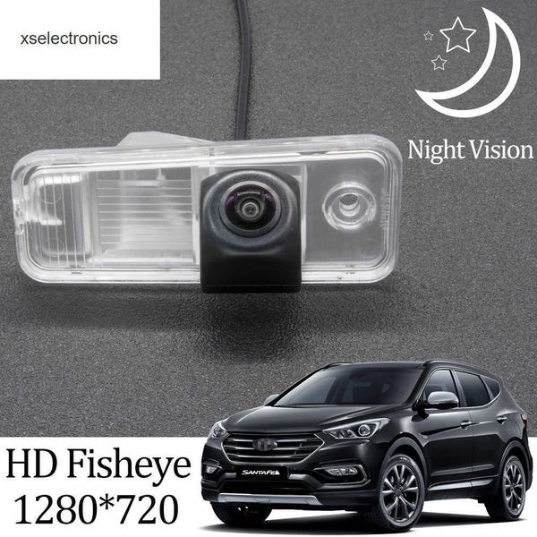 Aggiornamento Owtosin HD 1280*720 Fisheye Videocamera vista posteriore Per Hyundai Santa Fe DM 2012 2013 2014 2015 2016 Accessori per il parcheggio del veicolo per auto DVR per auto