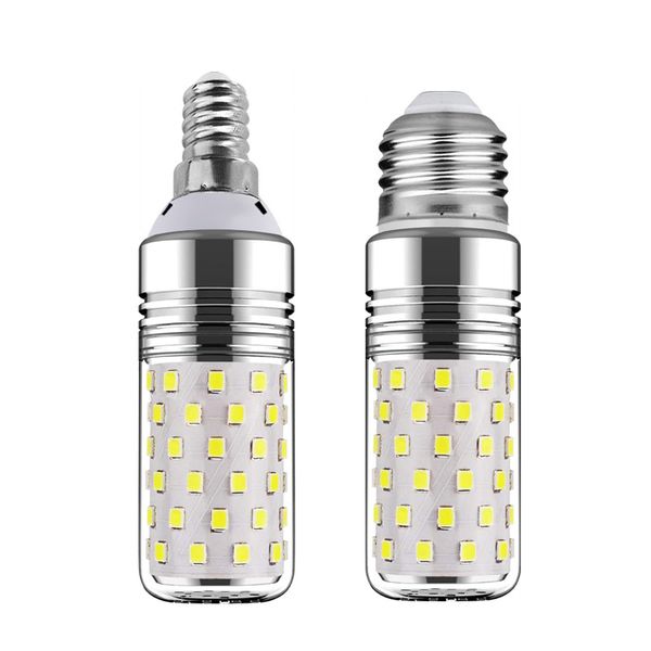 Lâmpadas de milho de 3 coloridas e 27 E27 E26 B22 E14 12W 16W SMD2835 LED BULL CANEL