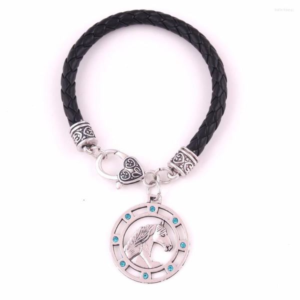 Charm-Armbänder Friesenpferd Anhänger Tier irischer Knoten Wikinger Vintage Talisman Charms für Halsketten Anhänger Männer Schmuck
