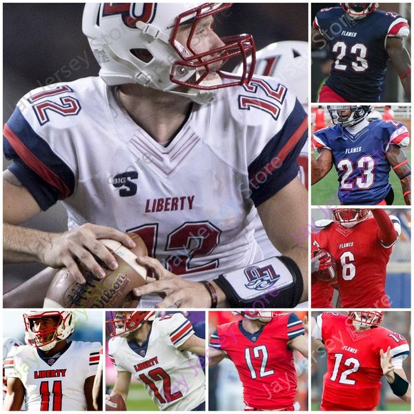 NEU Fußballtrikots 2020 Custom Liberty Flames Fußballtrikot NCAA College 5 DJ Stubbs 2 Kevin Shaa 23 Rashad Jennings 86 Eric Green 25 Peytton Pickett