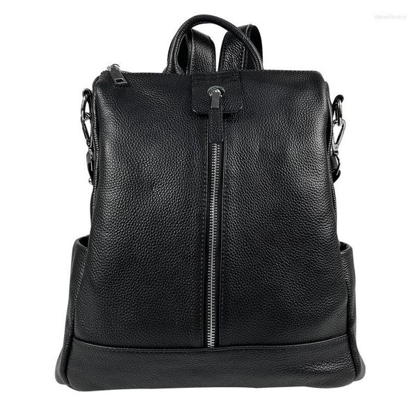 Школьные сумки знаменитый дизайн антиоборотный рюкзак Сумка на искренний кожаный рюк