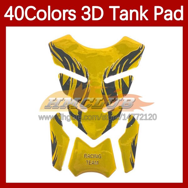 Motorrad-Aufkleber, 3D-Carbonfaser-Tankpad-Schutz für Honda CBR600FS CBR600 CBR 600F3 600 F3 FS CBR600F3 95 96 1995 1996, Gas-Tankdeckel-Aufkleber, 40 Farben