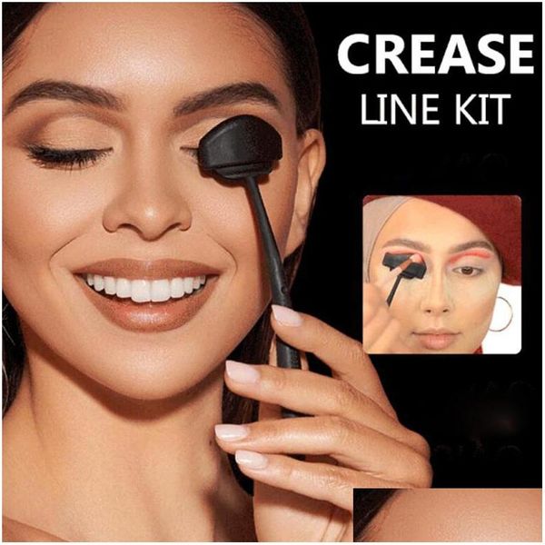 Andere Make-up 6 in 1 Lidschatten Seal Crease Line Kit Tragbare Lidschatten Fixer Eyeliner Schablone Lidschatten Guide Sha Tool Set Drop Del Dh1Lc