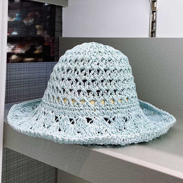 Chapéus largos de aba larga larga aba larga cloche straw chapéu de verão chapéu de praia para mulheres g230227