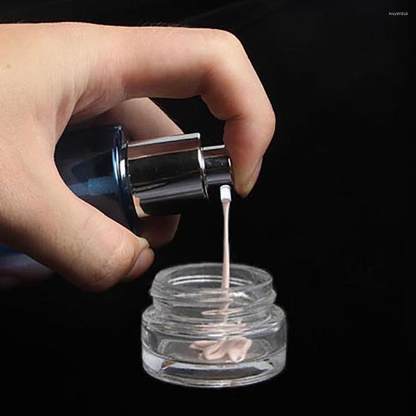 Bottiglie di stoccaggio Flacone spray in vetro da 100 ml Contenitore per pompa per lozione blu con tappo in argento