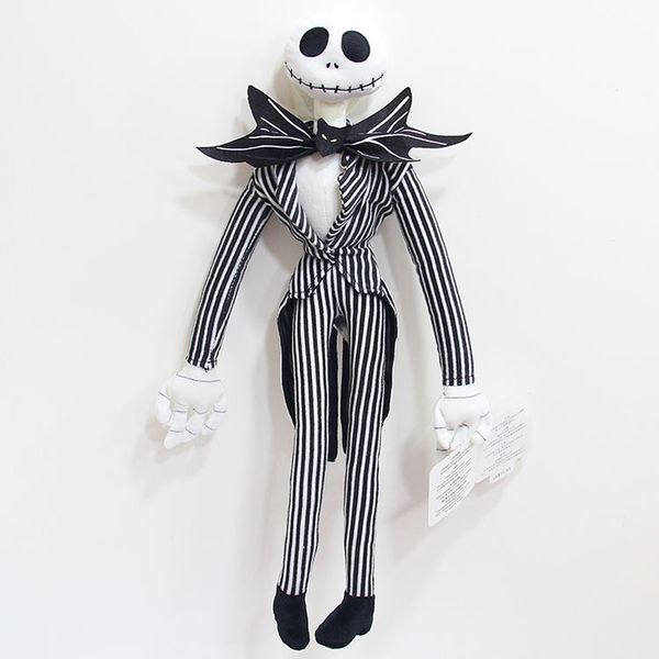 Bambole di peluche 50 cm The Nightmare Before Christmas Jack Skellington Peluche Bambola Scheletro Jake Peluche Peluche per bambini Regali per bambini 230227