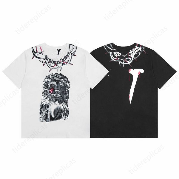 T-shirt da uomo t Designer Maglietta con stampa colorata Occhi del diavolo Abbigliamento Magliette traspiranti T-shirt grafiche in puro cotone Anti pelucchi Alta qualità S-xl l