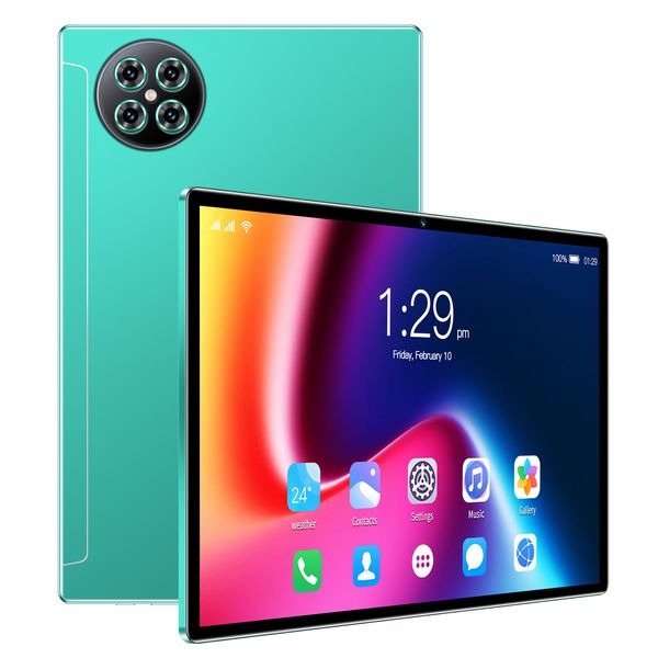 Tienkim Tablet PC 10,1 дюйма Wi -Fi 8000 мАч Dual Sim Android 12.0 Компьютер 512 ГБ MTK 6797 3G 4G