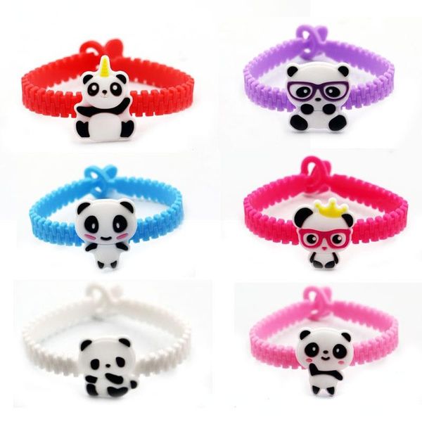 Очарование браслетов 2023 китайское стиль ювелирных украшений пластиковый мягкий браслет для панды Мужчины и женщины дети маленькие подарки аниме