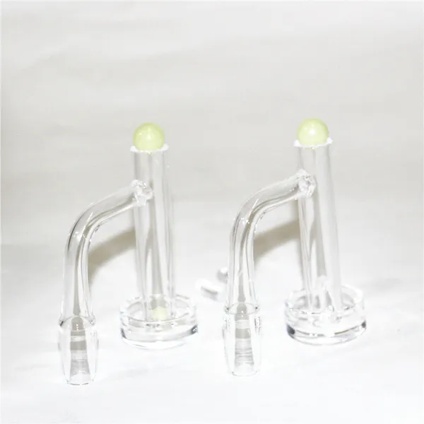 Wasserpfeifen Vollverschweißter Quarzmixer Banger Rauchernagel mit 16 mm 2,5 mm Eimer 35 mm dicker unterer Säulenball Carb Cap Domeless Quartz Terp Slurper Bangers