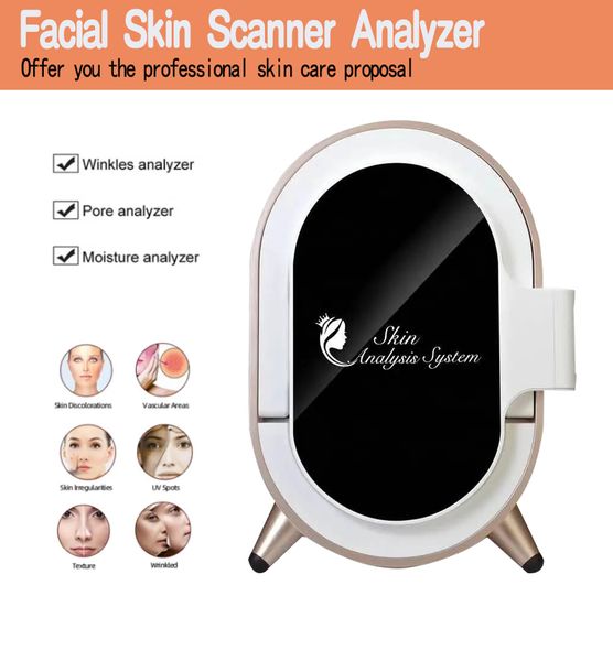 L'altra attrezzatura di bellezza Macchina portatile per dialisi digitale di dermoscopia dell'analizzatore della pelle dello specchio magico del tester della pelle