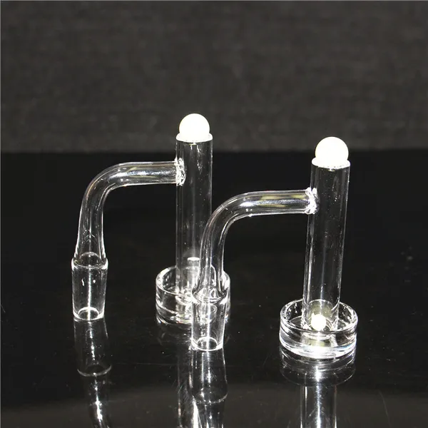 narghilè Flat Top Terp Slurper Fumo Banger al quarzo con sfera tascabile in vetro Pill Marble Set 10mm 14mm 18mm 20mmOD Slurpers Chiodi per acqua Bong Dab Rigs