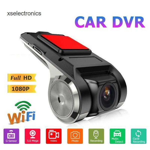 Atualizar HD 1080p Car DVR Dash Video Video Video Recorder WiFi Android USB Camera Night Vision Loop Record G-Sensor 170 Ampla Angle Registrar Dashcam Car DVR
