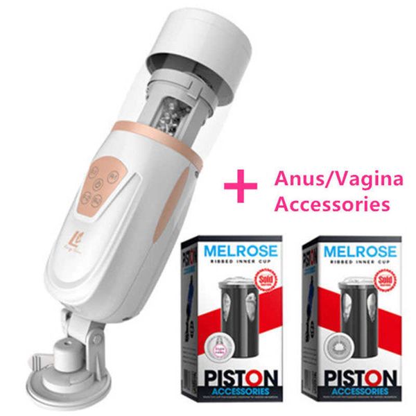 Masturbatori New Automatic Telesic Air Bag Masturbator Cup Masturbazione maschile Succhiare macchina del sesso Figa Vagina Anale Giocattoli erotici del sesso per gli uomini L230228