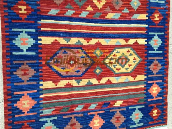 Tappeti Kilim in lana intrecciati a mano, pavimenti fatti a mano per camera da letto, geometrici, preghiere turche, lavorate a maglia