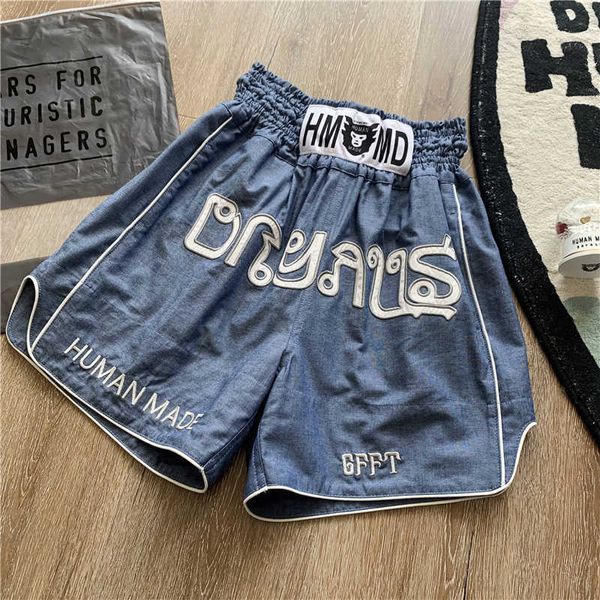 Short maschili fatti umani Shorts Human Made Shorts 1 1 Donne ricamate di alta qualità Casual Basketball Shorts 916