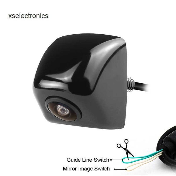 Güncelleme HD Sony/CCD Fisheye Lens Upside Araba Yükle Araba Ters Yedek Ön Yan Arka Görünüm Kamerası Araç Stereo Park Monitörü Araba DVR