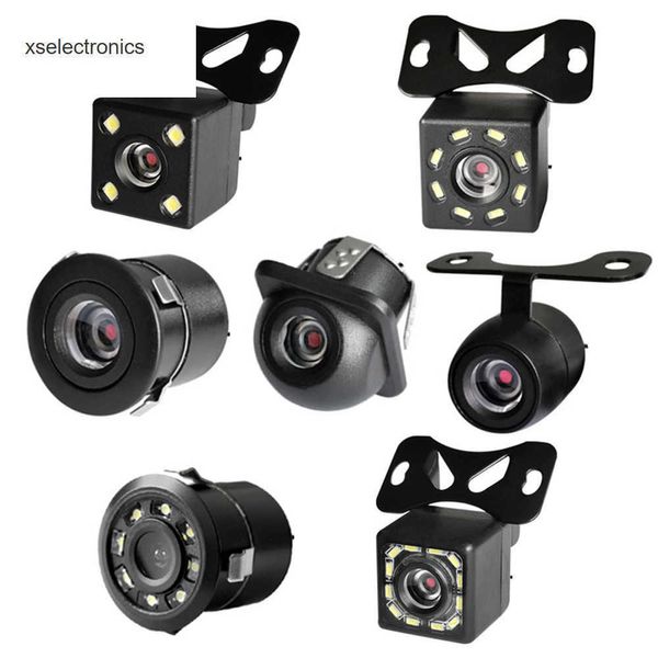 Aggiornamento telecamera posteriore per auto 4LED visione notturna retromarcia monitor di parcheggio automatico CCD IP68 impermeabile 170 gradi immagine ad alta definizione DVR per auto